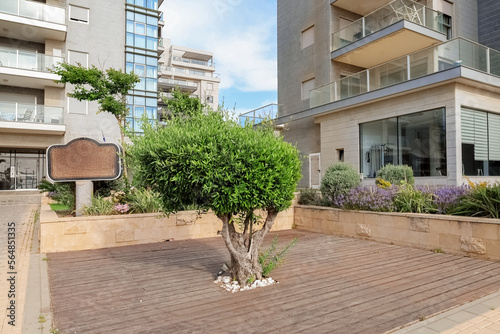 View of city yard with smal...