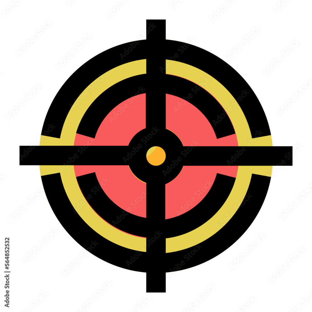 Target Filled flat icon Target Filled flat icon