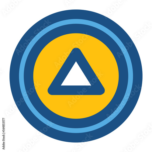 Free Download Up two tone icon - GFXLoad