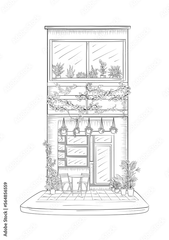 Frontstore illustration Adult Coloring pages JPEG, Coloring DIGITAL Pages Printable, For Stress Relieving, For Relaxation