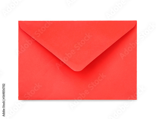 Red envelope on white background