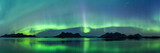 Sagfjorden Fjord Aurora Borealis Lundoya Island Engeloya