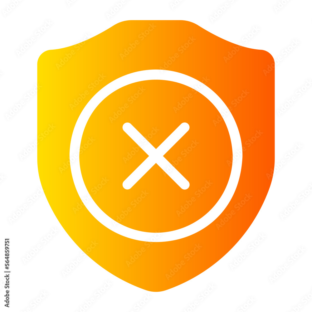 unsafe gradient icon unsafe gradient icon