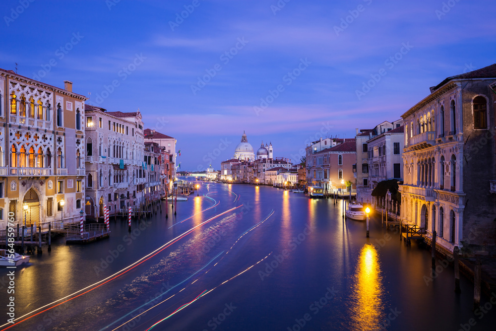 Cityscape image of Grand Canal with Santa Maria della Salute Basilica Cityscape image of Grand Canal with Santa Maria della Salute Basilica