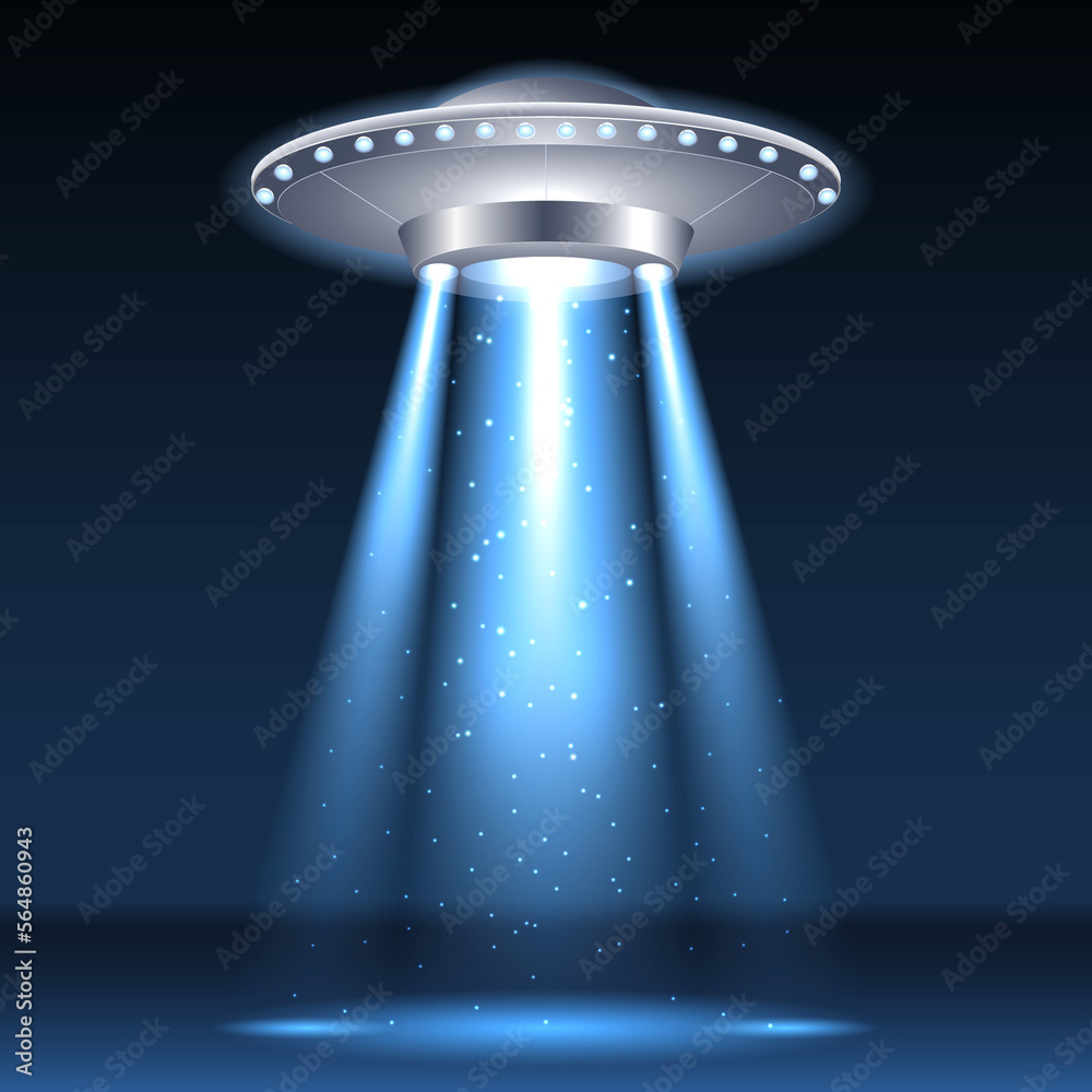 ufo spaceship flying isolated on white background ufo spaceship flying isolated on white background