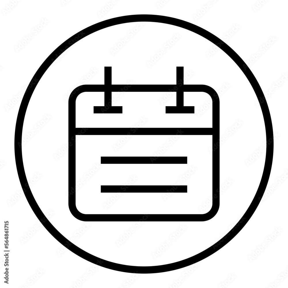 Calendar Circular line icon Calendar Circular line icon
