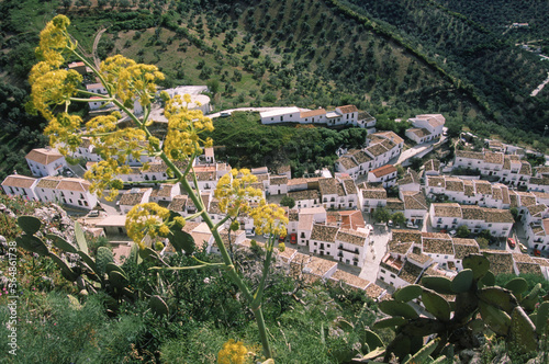 The Andalucia white-washed wall village of Zahara. photo