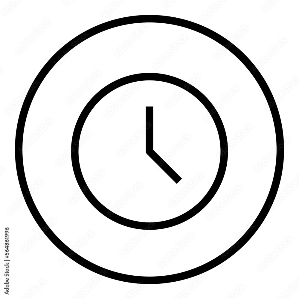 Alarm Circular line icon Alarm Circular line icon