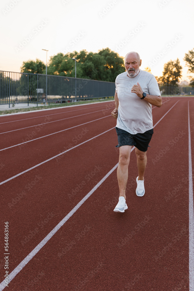 Cardio Training On A Running Track Cardio Training On A Running Track