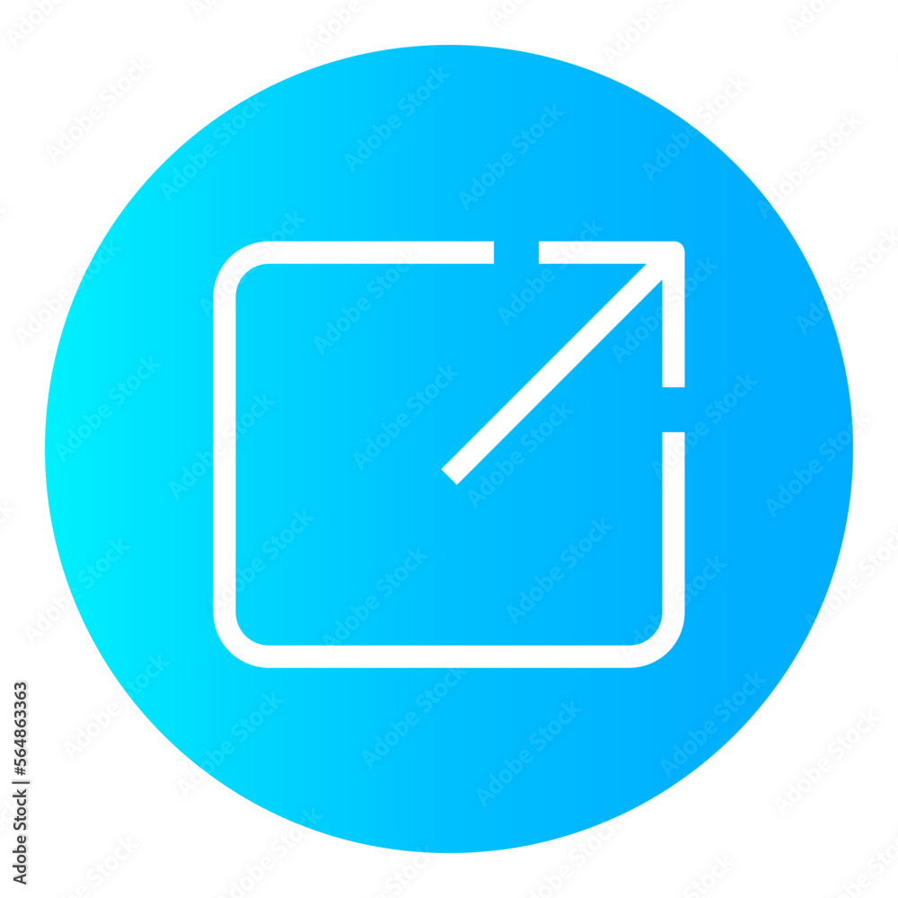 Share Circular gradient icon Share Circular gradient icon
