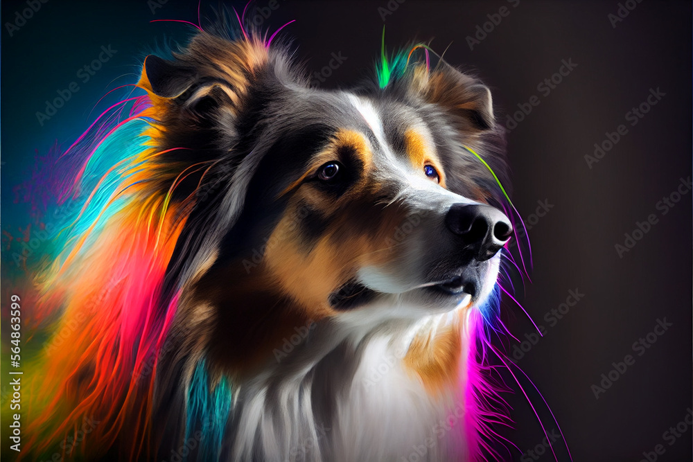 Naklejka premium colli colorful