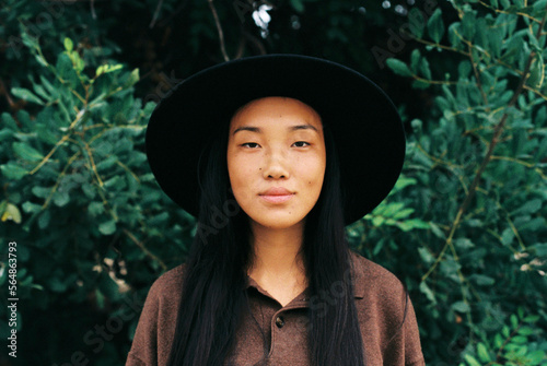 portrait of confident asian woman photo