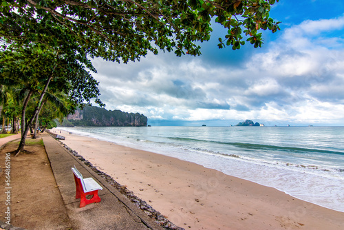 A bench at beach