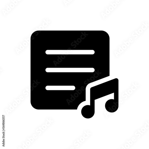 playlist glyph icon