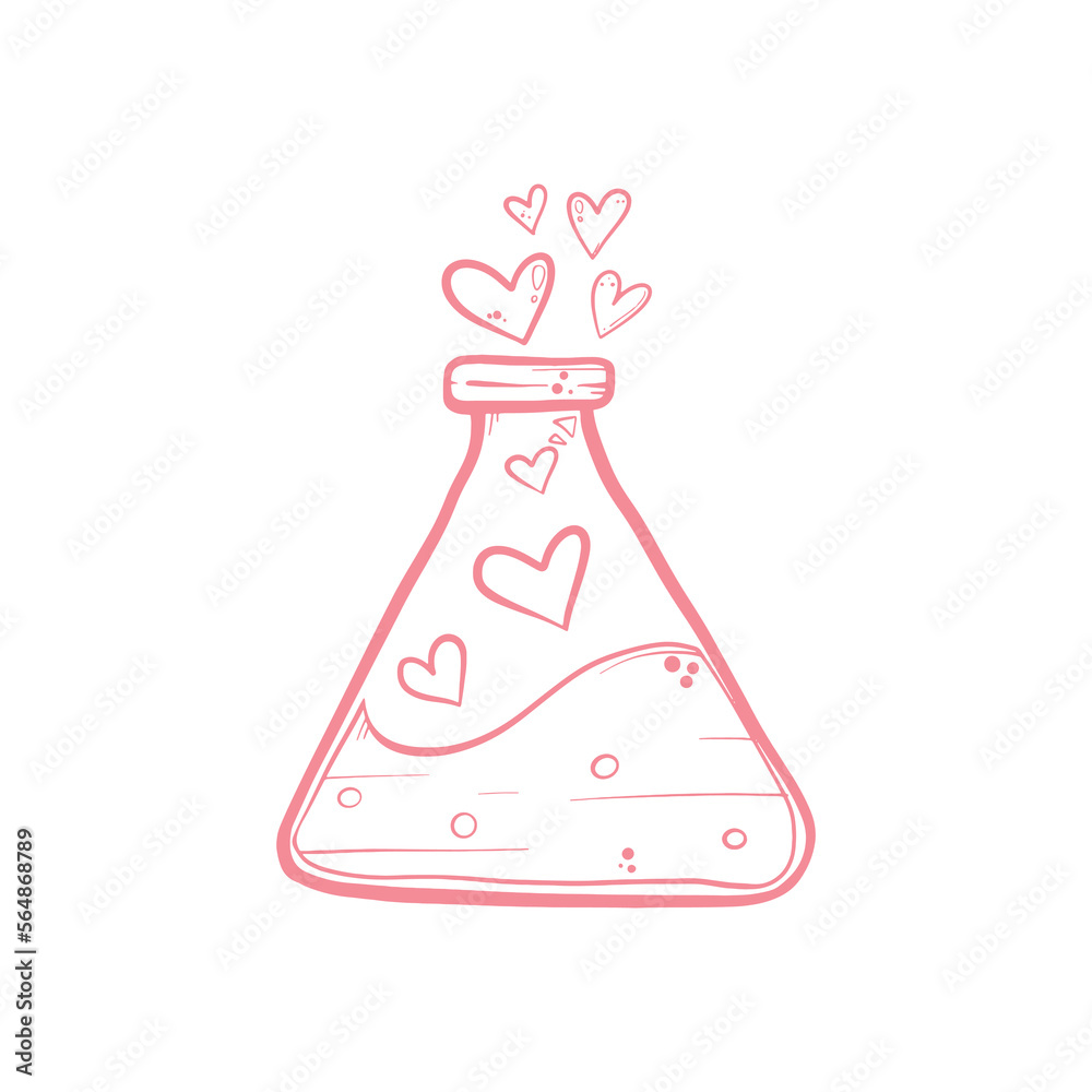 doodle valentine's day element