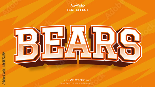 Editable Text Effects for American Football Sports Events Team