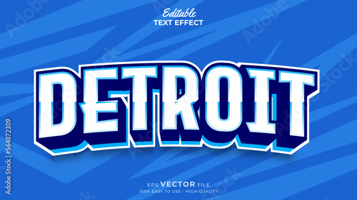 Editable Text Effects for American Football Sports Events Team