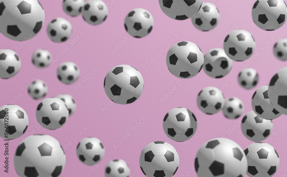 Soccer balls pattern background Soccer balls pattern background