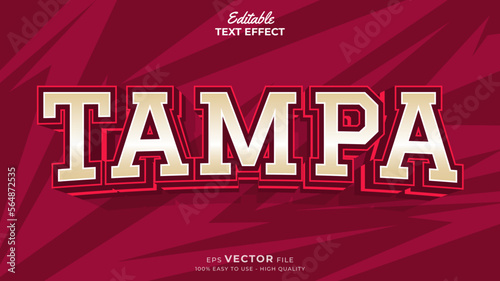 Editable Text Effects for American Football Sports Events Team