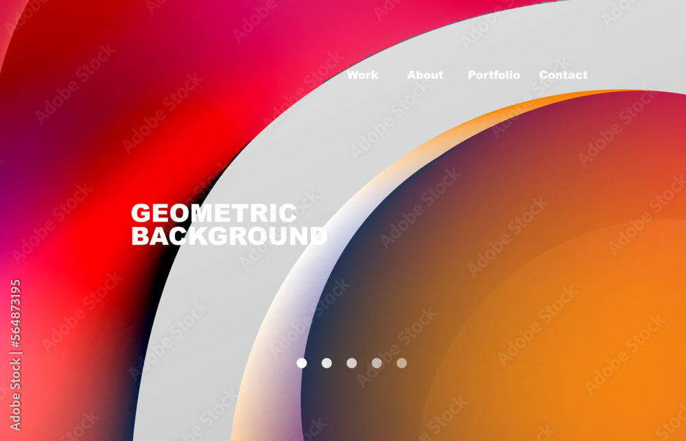 Fototapeta premium Abstract liquid background for your landing page design. Web page for website or mobile app wallpaper