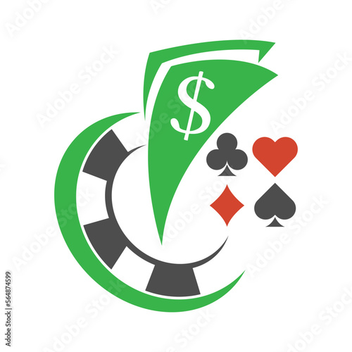 Gambling icon logo design