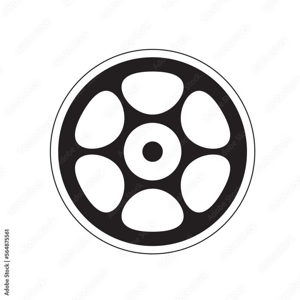 film reel isolated on white
