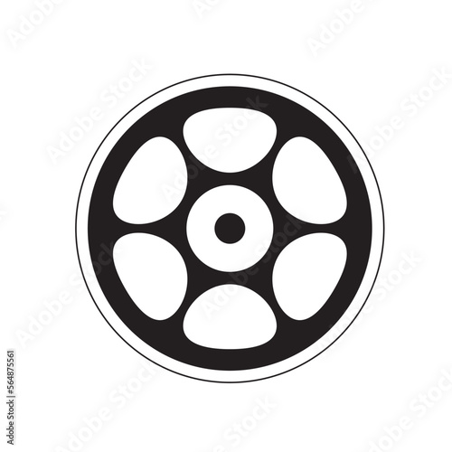 film reel isolated on white