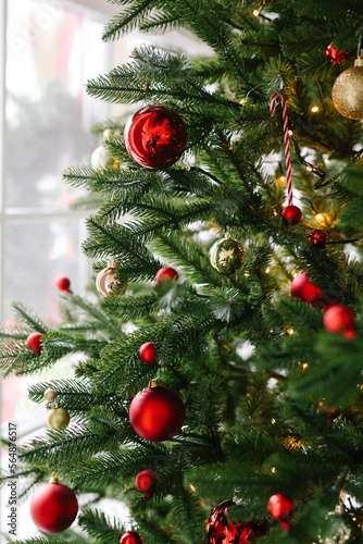 Christmas Tree with red decoration