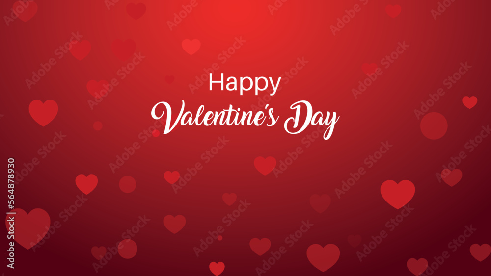valentines day red background with hearts	
