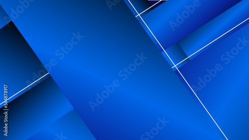 Blue abstract gradient HD background with lines. Clip art illustration.