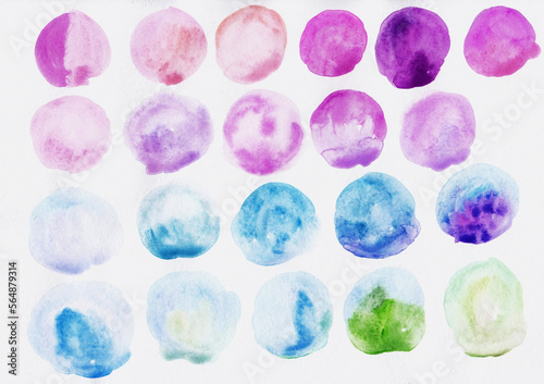 Purple and blue 