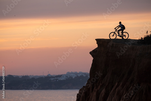 Coastline with impressive cliffs. photo