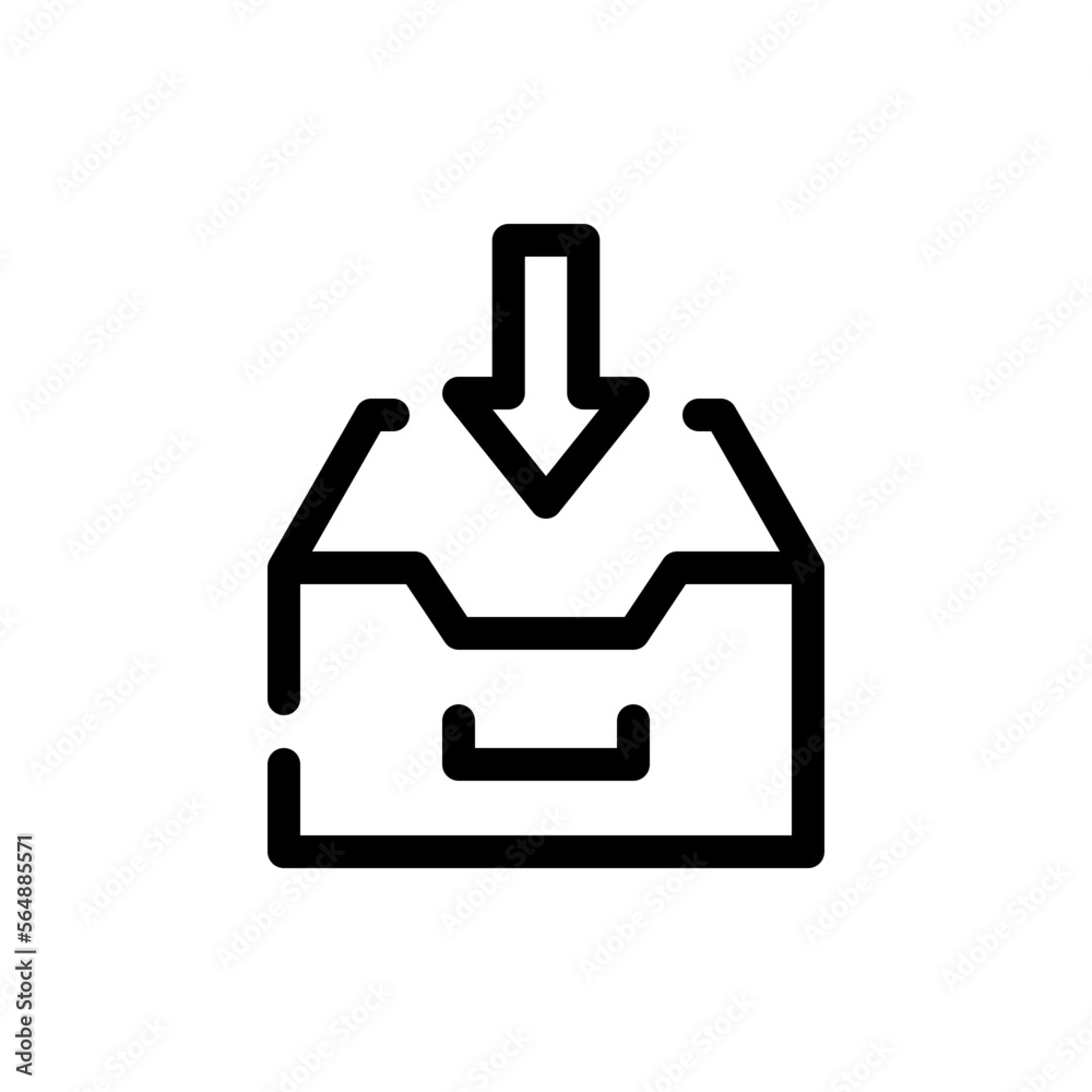inbox line icon inbox line icon
