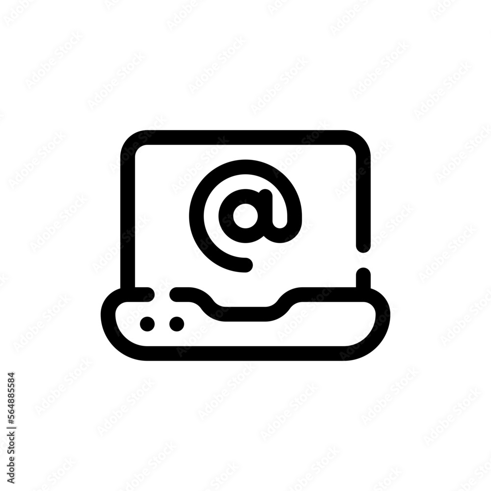 laptop line icon laptop line icon