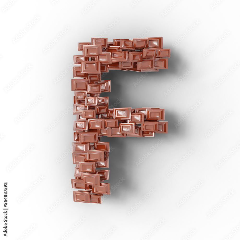 3D render of alphabet text made of chocolate isolated on transparent background 3D render of alphabet text made of chocolate isolated on transparent background