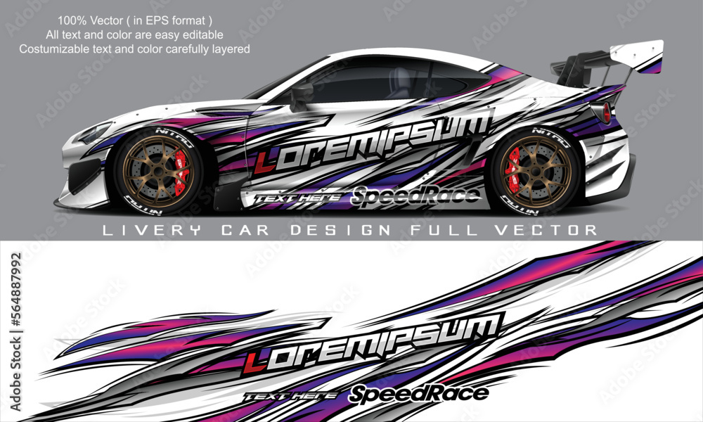 car livery graphic vector. abstract grunge background design for ...