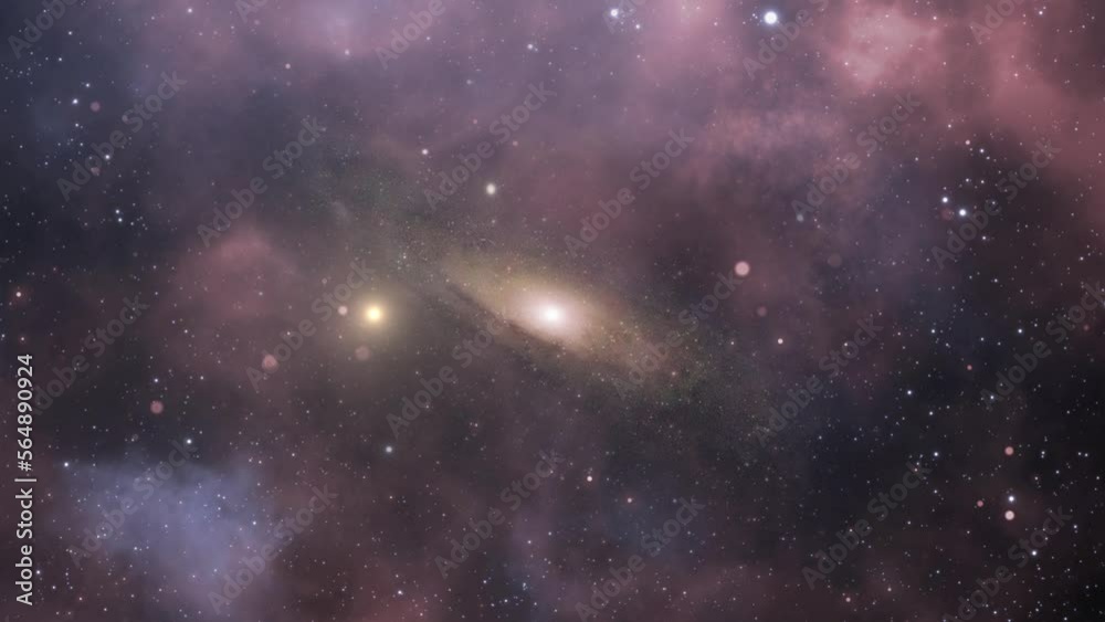 4k view nebula and stars in outer space. 4k view nebula and stars in outer space.