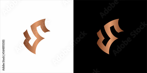 the beautiful  infinity monogram in incredibly luxury and classy style, elegant circular  logo template for a high-end brand personality
