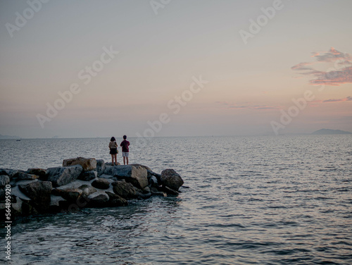 fishing on the sea