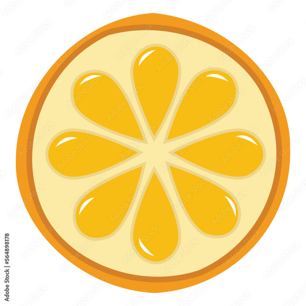 orange vector illustration