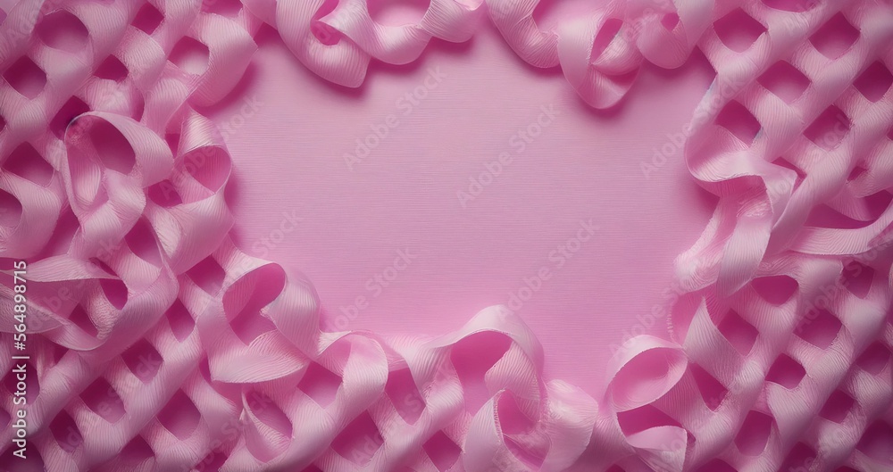 pink ribbon on background, illustration, Generative AI pink ribbon on background, illustration, Generative AI