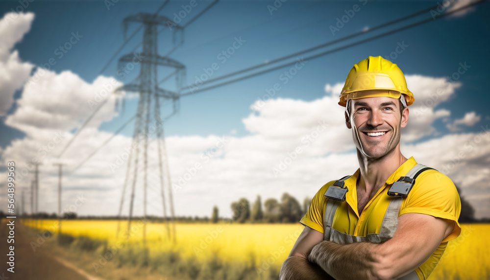 Electrical engineer, ai generative illustration. Electrical engineer, ai generative illustration.