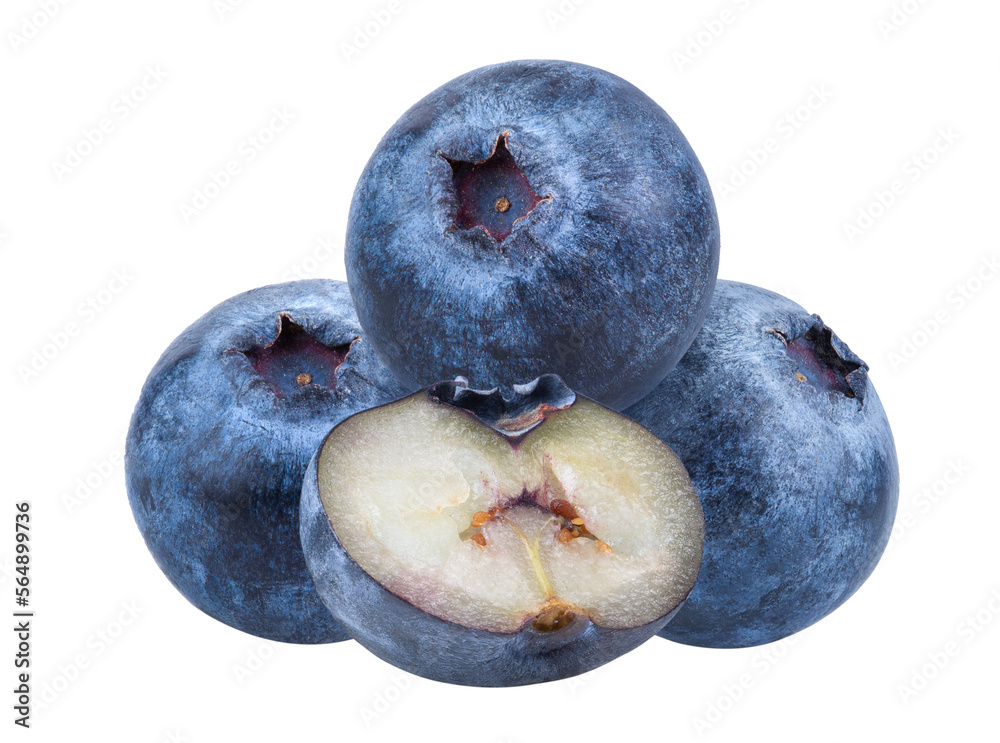 Obraz premium Fresh blueberry isolated on transparent png