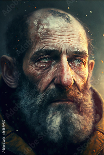 Portrait of an Old Man, made with Generative AI