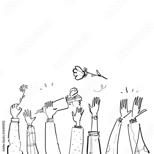 applause hand drawn