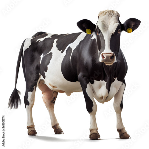 cow isolated on white. cow isolated on white background