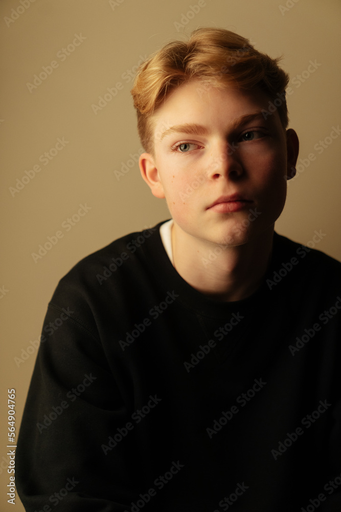 The blond teenager. The blond teenager.
