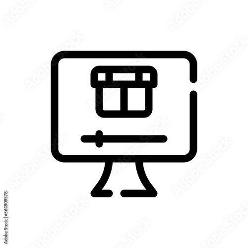 unboxing line icon