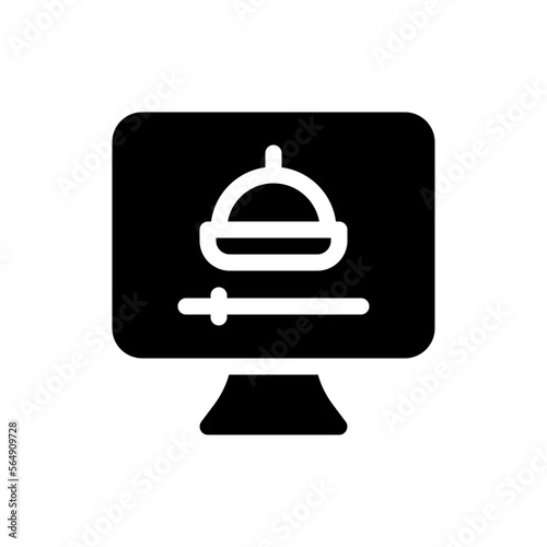 food glyph icon