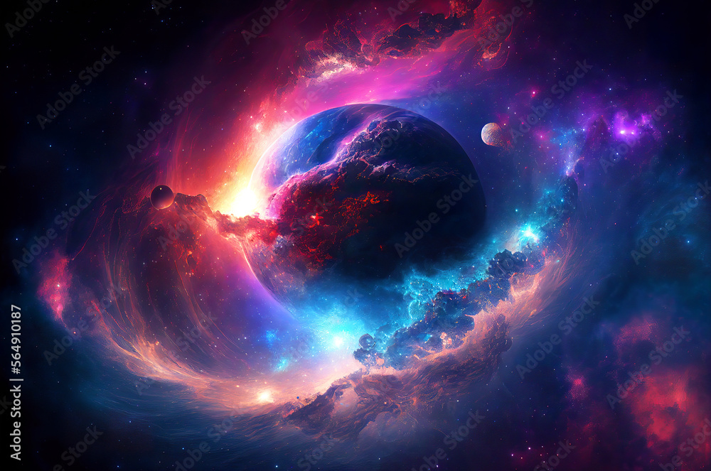 Galaxy view - glorious sky generative ai Galaxy view - glorious sky generative ai